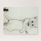 Cat and Mouse von Louis Wain Puzzle (Horizontal)