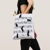 Cat and Music Lover Gift, Cat Playing Music Tasche (Von Nahem)