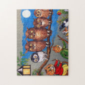 Cat and Owl, Louis Wain Puzzle (Vertikal)