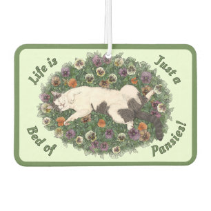 Cat and Pansy Blume Design individuell anpassbar Autolufterfrischer