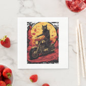 Cat and Red Bike - Colin Serviette (Beispiel)