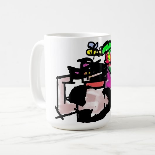 Cat and spring flowers  kaffeetasse (Vorderseite Links)