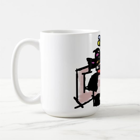 Cat and spring flowers  kaffeetasse (Links)