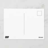 Cat and spring flowers  postkarte (Rückseite)