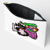 Cat and spring flowers  zubehörtasche (Offen)