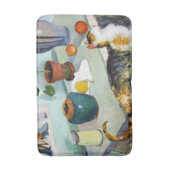 Cat and Still Life, August Macke Badematte (Vorderseite Vertikal)