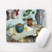 Cat and Still Life, August Macke Mousepad (Mit Mouse)