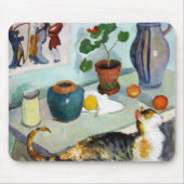 Cat and Still Life, August Macke Mousepad (Vorne)