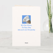 Cat and Sun Hat Vatertag Karte (Rückseite)