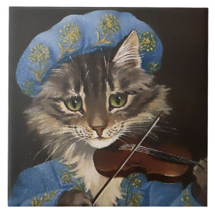 "Cat and the Fiddle" von GL Barnes Fliese