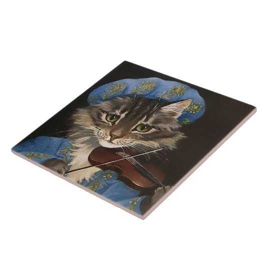 "Cat and the Fiddle" von GL Barnes Fliese (Seite)