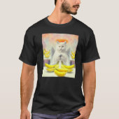 Cat angel artwork meow kitty portrait cute banana T-Shirt (Vorderseite)