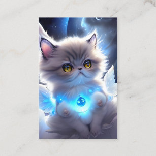 Cat Angel Fantasy Visitenkarte