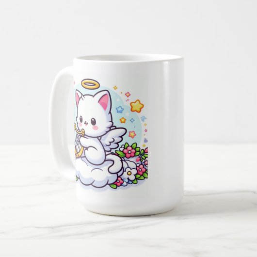 Cat Angel Kaffeetasse (Vorderseite Links)