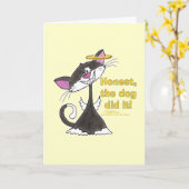 Cat Angel Karte (Gelbe Blume)