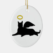 Cat Angel Keramik Ornament (Rechts)