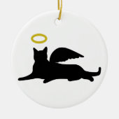 Cat Angel Keramik Ornament (Vorne)