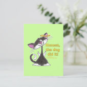 Cat Angel Postkarte (Stehend Vorderseite)