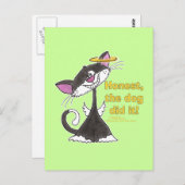 Cat Angel Postkarte (Vorne/Hinten)