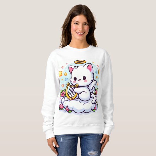 Cat Angel Sweatshirt (Vorne ganz)