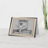Cat Angel Sympathy Card Karte (Vorderseite)
