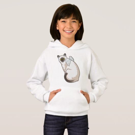 Cat Angel wings Hoodie (Vorne ganz)