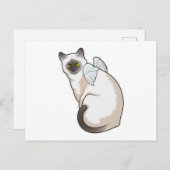 Cat Angel wings Postkarte (Vorne/Hinten)