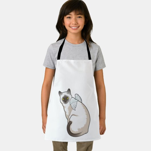 Cat Angel wings Schürze (Insitu)