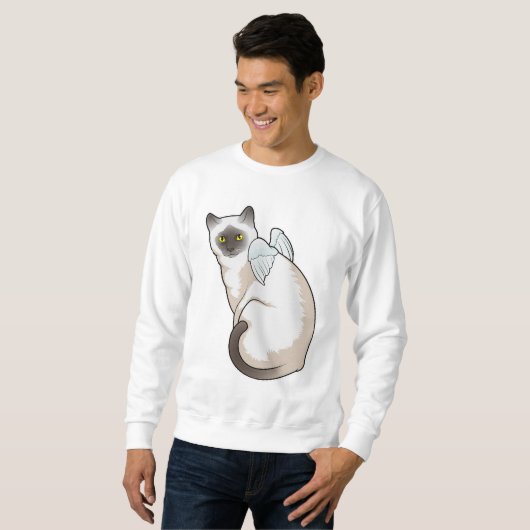 Cat Angel wings Sweatshirt (Vorne ganz)