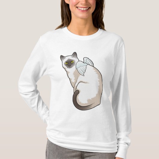 Cat Angel wings T-Shirt (Vorderseite)
