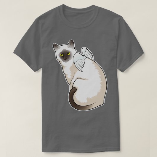 Cat Angel Wings T-Shirt (Design vorne)