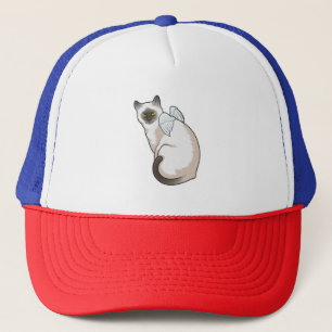 Cat Angel wings Truckerkappe