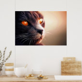 Cat Animal Foto Nature Wall Poster (Küche)