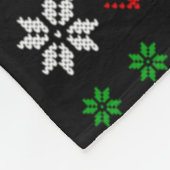 Cat Animal Lover Weihnachtsmannmütze Ugly Russian  Fleecedecke (Ecke)