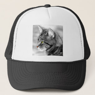 Cat Animals Pet Portrait Fur Sweetie Whiskers Truckerkappe