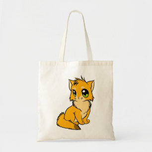 Cat Anime Niedlich Kitten Abbildung Line Art Tragetasche