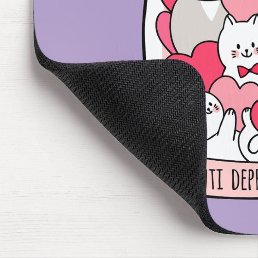 Cat Antidepressant Funny Cat Lover Gift Mousepad (Ecke)