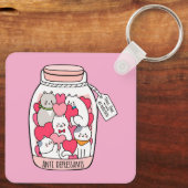 Cat Antidepressant Funny Cat Lover Gift Schlüsselanhänger (Rückseite)