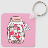 Cat Antidepressant Funny Cat Lover Gift Schlüsselanhänger (Rückseite)