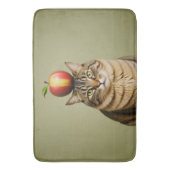 Cat Apple Badematte (Vorderseite Vertikal)