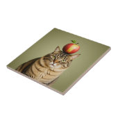 Cat Apple Fliese (Seite)