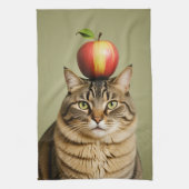 Cat Apple Geschirrtuch (Vertikal)