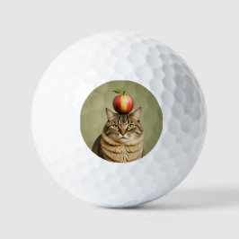 Cat Apple Golfball