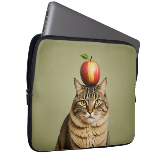 Cat Apple Laptopschutzhülle (Vorne Rechts)