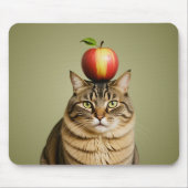 Cat Apple Mousepad (Vorne)