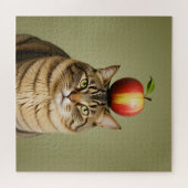 Cat Apple Puzzle (Horizontal)