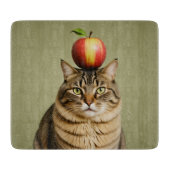 Cat Apple Schneidebrett (Vorderseite)