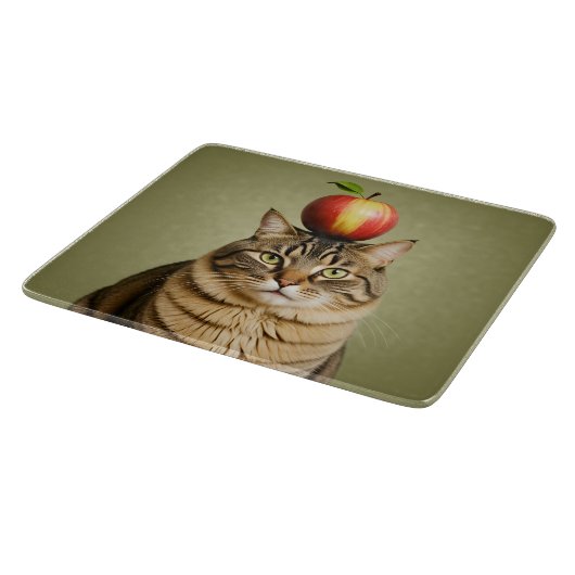 Cat Apple Schneidebrett (Ecke)