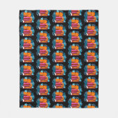 Cat Approved Books Pattern Fleecedecke (Vorderseite)