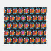 Cat Approved Books Pattern Fleecedecke (Vorderseite (Horizontal))